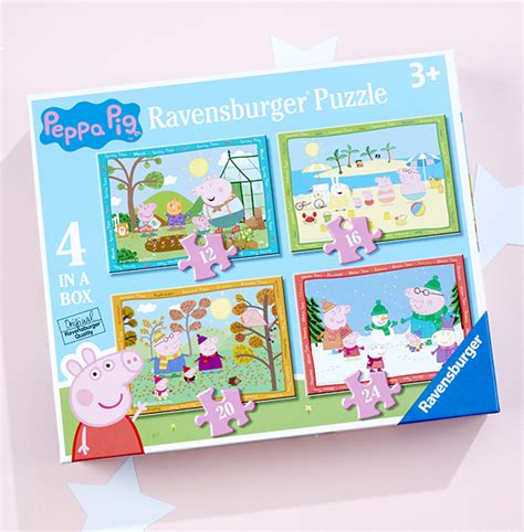 Zdisc Peppa Pig In A Box Puzzle Seasons Funky Pigeon