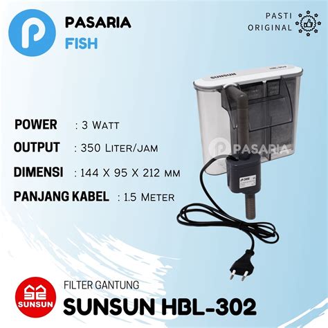 Jual Sunsun Hbl Hbl Hang On Liter Jam Filter Gantung