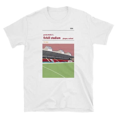 Retro Look Firhill Stadium T Shirt Home To Partick Thistle F C