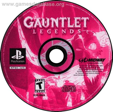 Gauntlet Legends Sony Playstation Artwork Disc