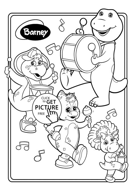 Barney Coloring Activity Book