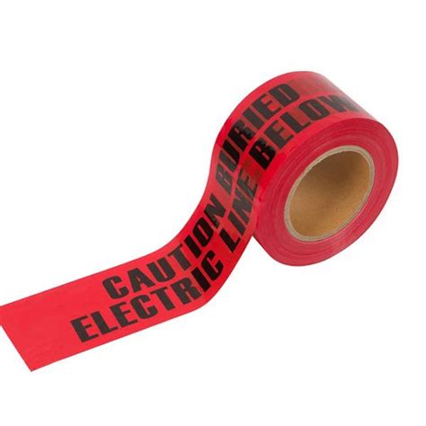 Mancai 6 X 1000 Red Underground Tape Caution Buried High Voltage