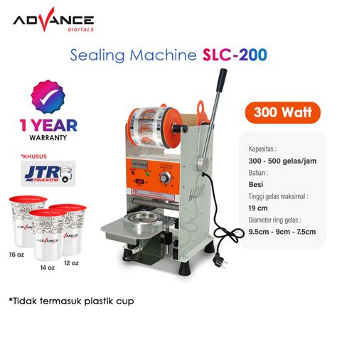 Sealing Machine Advance Slc Cup Sealer Mesin Press Gelas Plastik