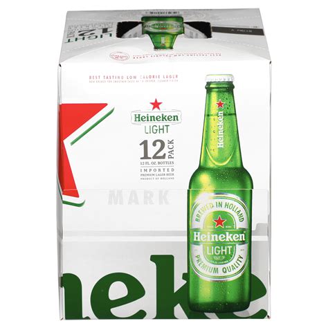 Heineken Light Lager Beer 12 Pack 12 Fl Oz Bottles 12 Oz Shipt