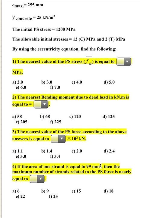 Solved Question 1 14 Points Save Answer A Pre Tensioned