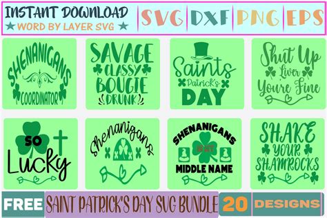 20 Saint Patricks Day Svg Bundle Graphic By Thesvgfactory · Creative