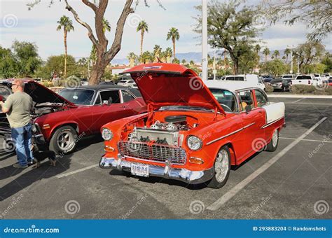 Magnificent Two Tone 1955 Chevy Hot Rod Editorial Stock Image Image Of Great Chevrolet 293883204