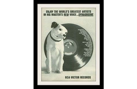 Rca Music Record And Dog Photo Ad Dynagroove Vintage By Stillsoftime