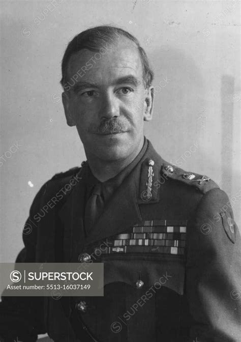 A Recent Portrait Of Lieutenant General Sir Brian H Robertson Bt