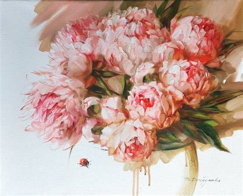 Peonies Painting Large Peony Painting Oil Original Canvas - Etsy