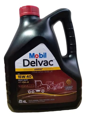 Óleo Mobil Delvac 15w40 Ch 4 Mineral Legend 4 Litros Frete grátis