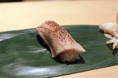 Sushi Tetsu Seared Toro Nigiri