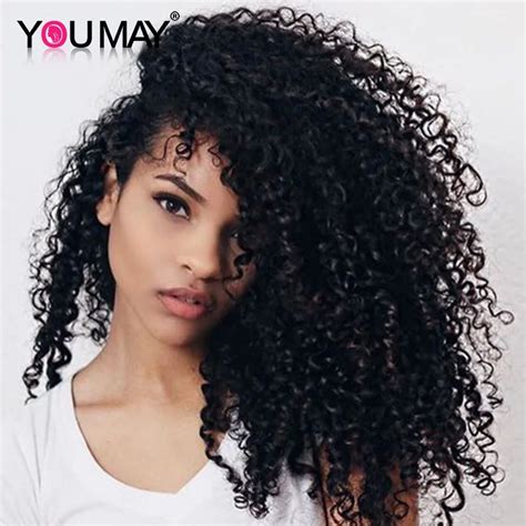 Clip In Curly Hair Extensions African American 3B 3C Kinky Curly Clip ...