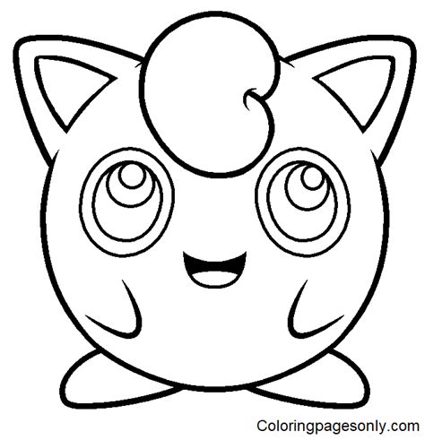 Pagina Da Colorare Stampabile Di Jigglypuff Pagine Da Colorare