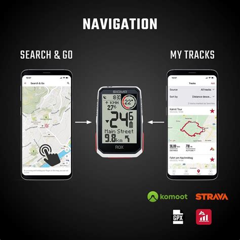 Sigma Sport Rox Black Hr Set Fahrradcomputer Kabellos Gps