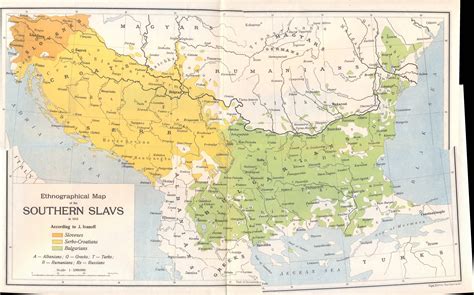 Ethnographical Map Of The Southern Slavs 1913 5749 × 3584 Oldmaps