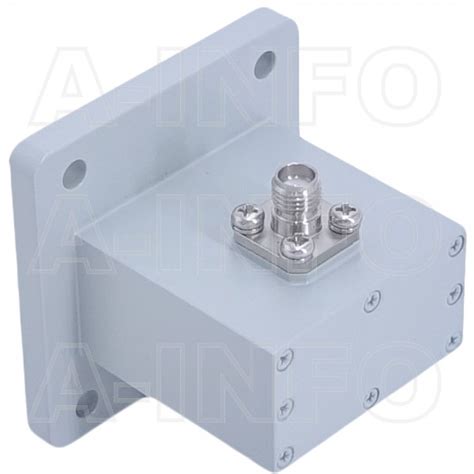 112WCAS Right Angle Rectangular Waveguide To Coaxial Adapter 7 05 10GHz