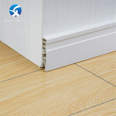 Cheap Price Mm Bathroom Plastic Baseboard Molding Pvc Chamfered