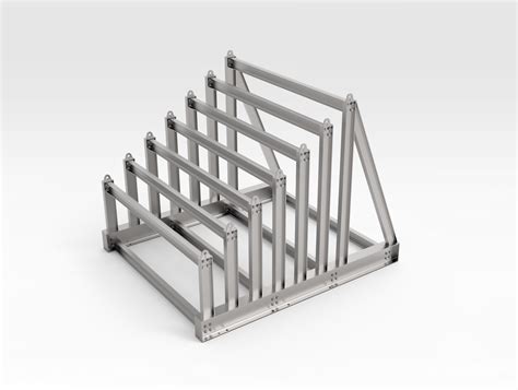 Half Sloping Vertical Steel Rack Bend Tech Defence