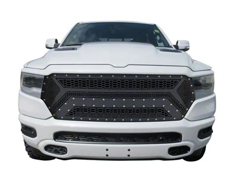 Ram 1500 Laser Cut Sheet Replacement Grille Black 19 24 Ram 1500 Big Horn Laramie Lone Star