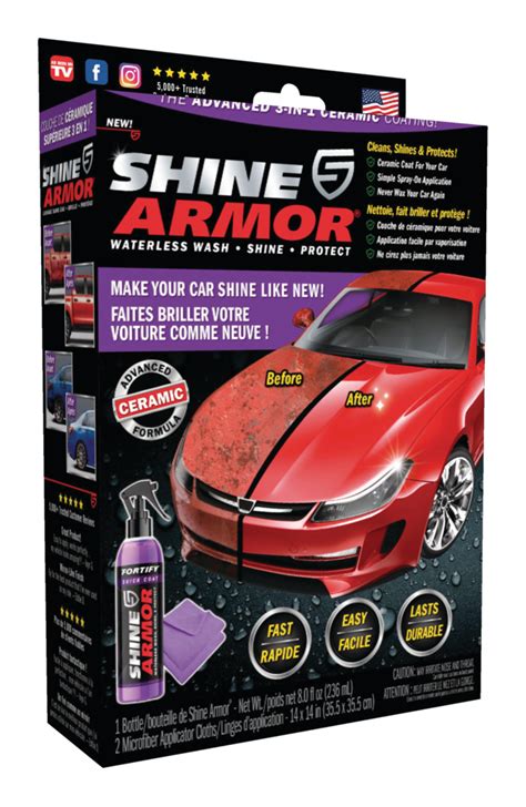 Shine Armor Quick Coat 3 In 1 Waterless Car Wash Shine And Protectant Spray 181 G Canadian Tire