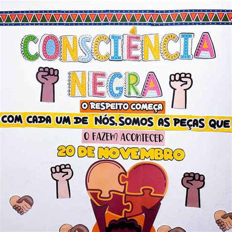 Painel Dia da Consciência Negra Lojinha Didaticalizando