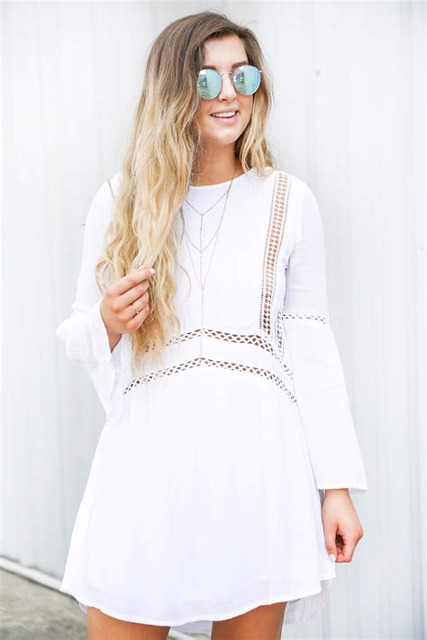 White Boho Dress Ootd Lauren Emily Wiltse