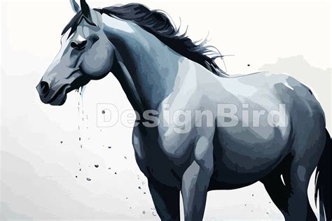 Horse Watercolor Illustration Graphic by Designbird · Creative Fabrica