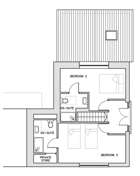 Layout & Facilities Floorplan Architect Drawings Self Catering Cottage Padstow Cornwall — Glebe ...