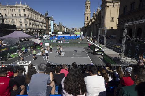 Baloncesto 3x3 en la plaza del Pilar Imágenes