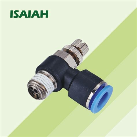 Npt Thread Air Flow Speed Control Valve Hose Connector Quick Fitting