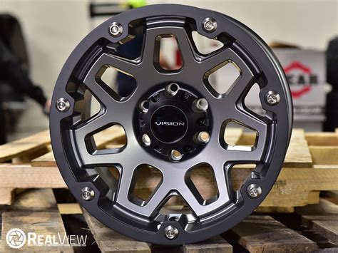 Realview Of Vision Offroad Se7en 416 Satin Gray 17x9 12 416 7985sgsb12