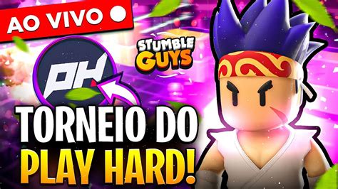 TORNEIO 1x1 DO PLAY HARD STUMBLE GUYS AO VIVO LUKEZINHO YouTube