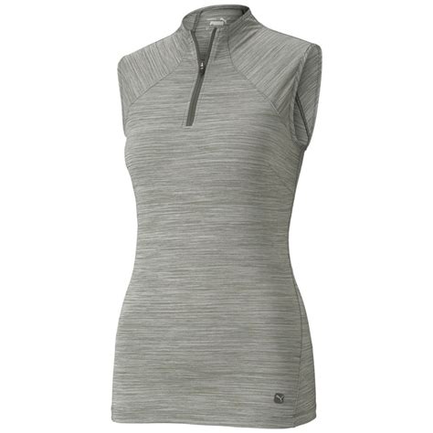 Puma Golf Ladies Daily Mockneck Rapture Rose Heather Xxl For Sale