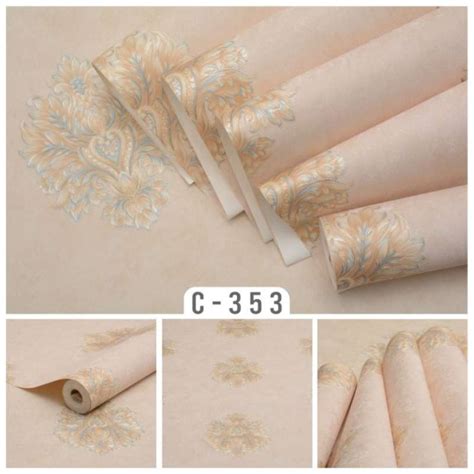 Jual Wallpaper Vinyl Dinding Premium Batik New Tebal Corak Timbul