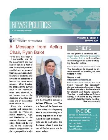 News.Politics – Spring 2014 | Department of Political Science