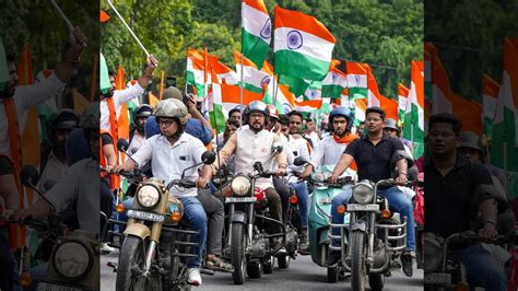 Independence Day 2023 Vp Jagdeep Dhankhar Flags Off Har Ghar Tiranga