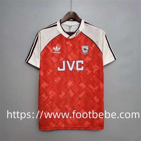 Maillot De Foot Vintage Arsenal 1990 1992 Domicile Footbebe