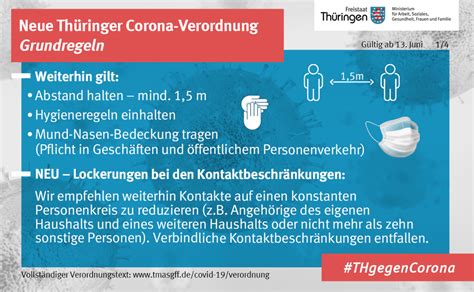 Neue Th Ringer Corona Verordnung G Ltig Ab Juni Oberhain Und