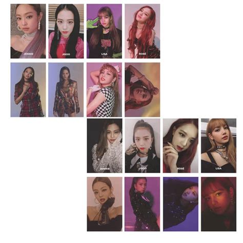 Buy Pcs Kpop Blackpink Square Up Photo Card Lomo Cards Set Lisa Jisoo