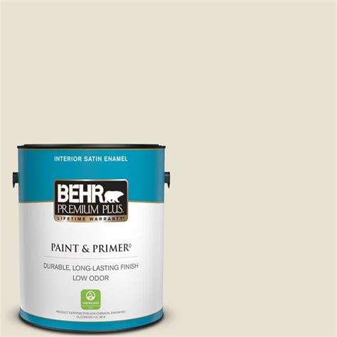 Behr Premium Plus Gal Bxc Alabaster Satin Enamel Low Odor