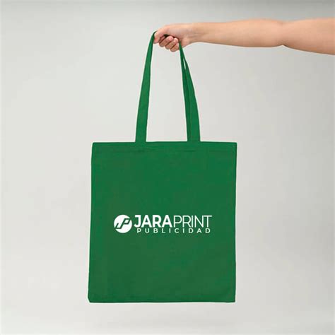 Bolsa de Algodón 170 gr Verde 4238 cm con Logo Jaraprint