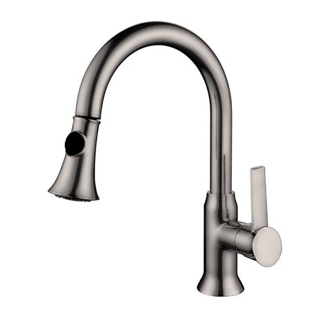 Y Decor Lazaro Single Handle Pull Down Sprayer Kitchen Faucet In Brushed Nickel Yp9314 Bn The