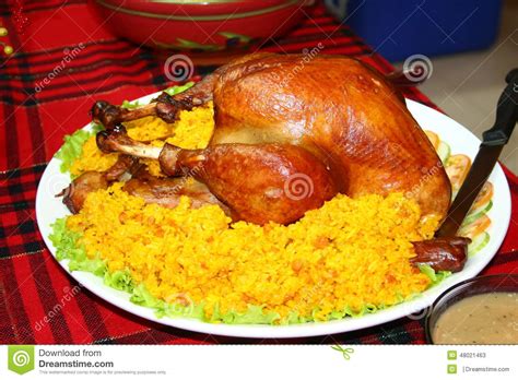 Roasted Turkey Stock Image Image Of Christmas Poultry 48021463