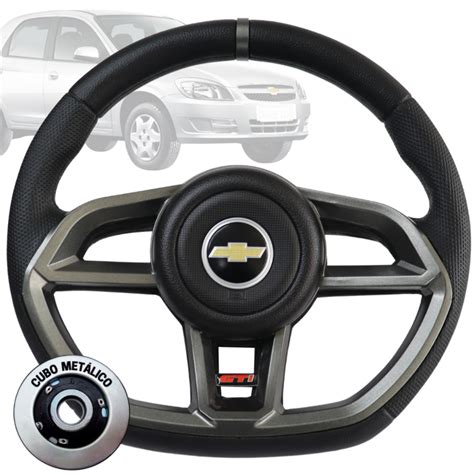 Volante Esportivo Gti Grafite Para Chevrolet Corsa Classic Corsa Wind