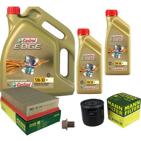 MANN FILTER INSPECTION SET CASTROL 7L EDGE 5W 30 M Pour Nissan NP300