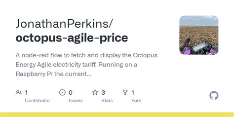 Github Jonathanperkins Octopus Agile Price A Node Red Flow To Fetch