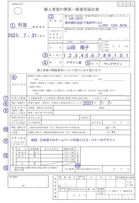 初めてでも簡単！個人事業主の開業届の書き方・提出方法 Wise