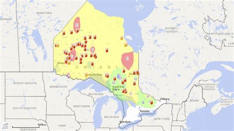 Ontario Forest Fires On Twitter As Of Early Saturday Evening There