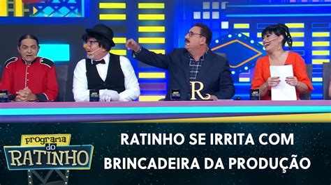 Ratinho Se Irrita Brincadeira Da Produ O E Arremessa Sapato